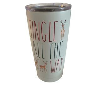 2022 Rae Dunn Jingle All The Way Stainless Steel Travel Tumbler